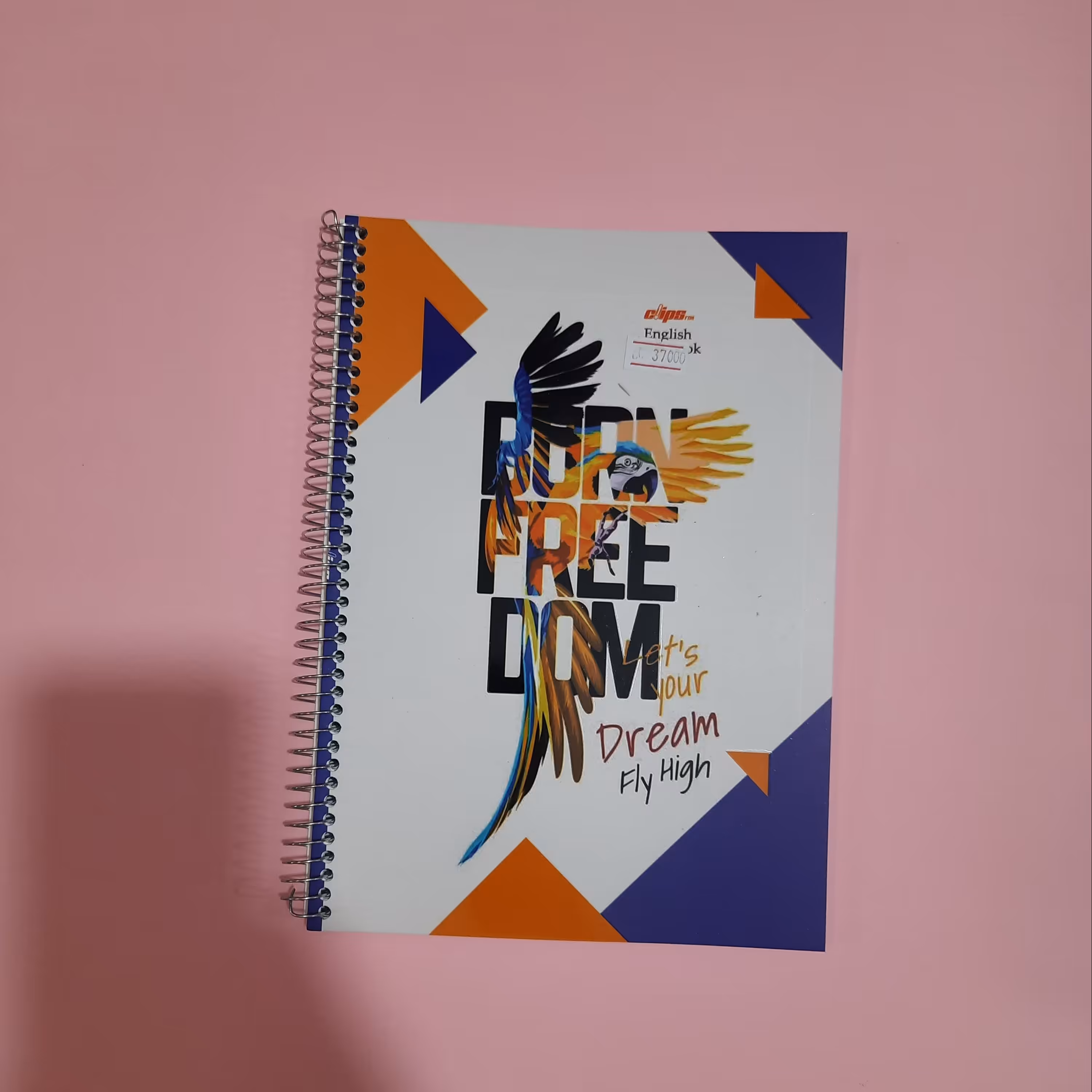 دفتر زبان 80برگ سیمی  کلیپس