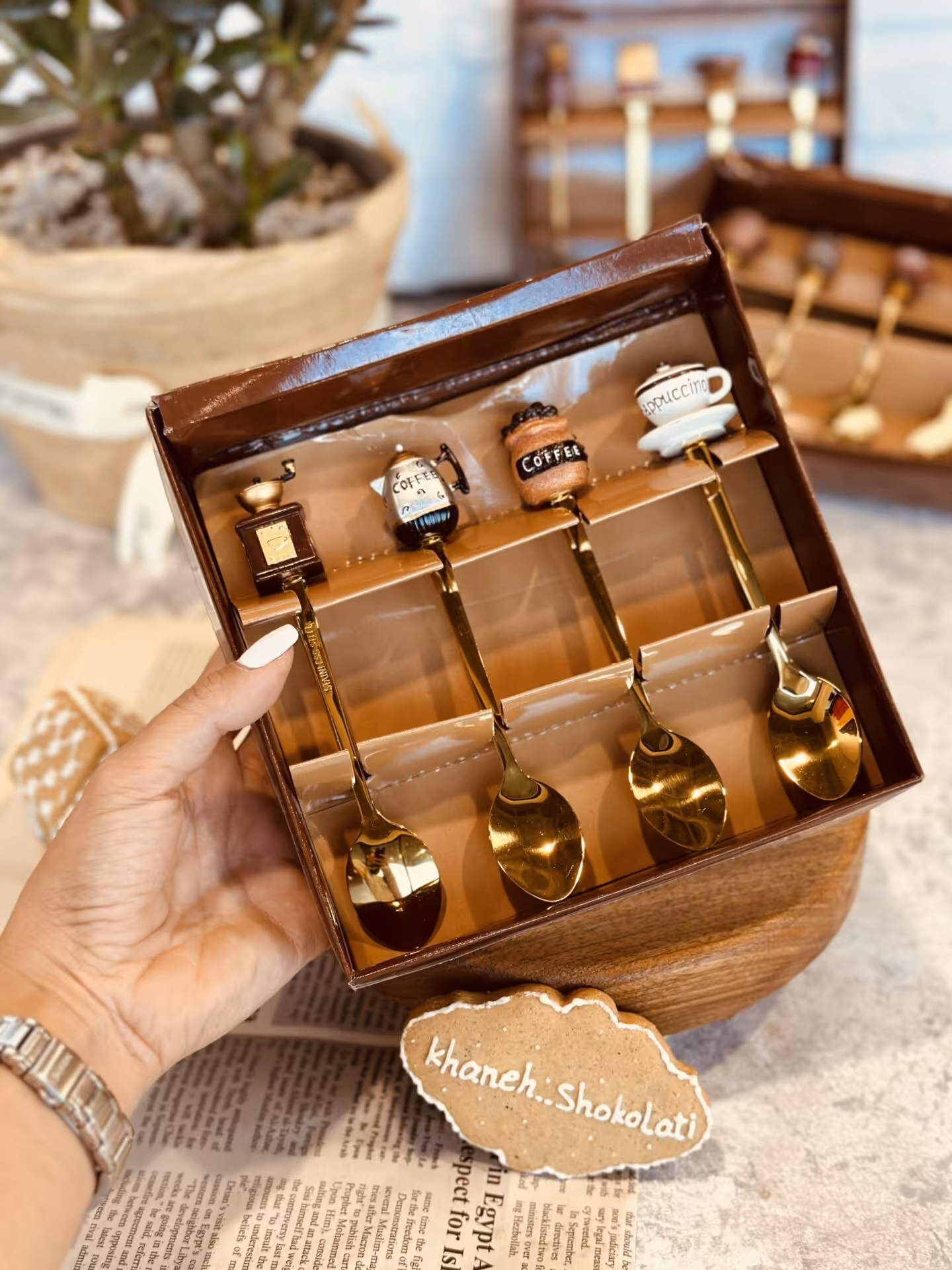 قاشق طلایی کد00343