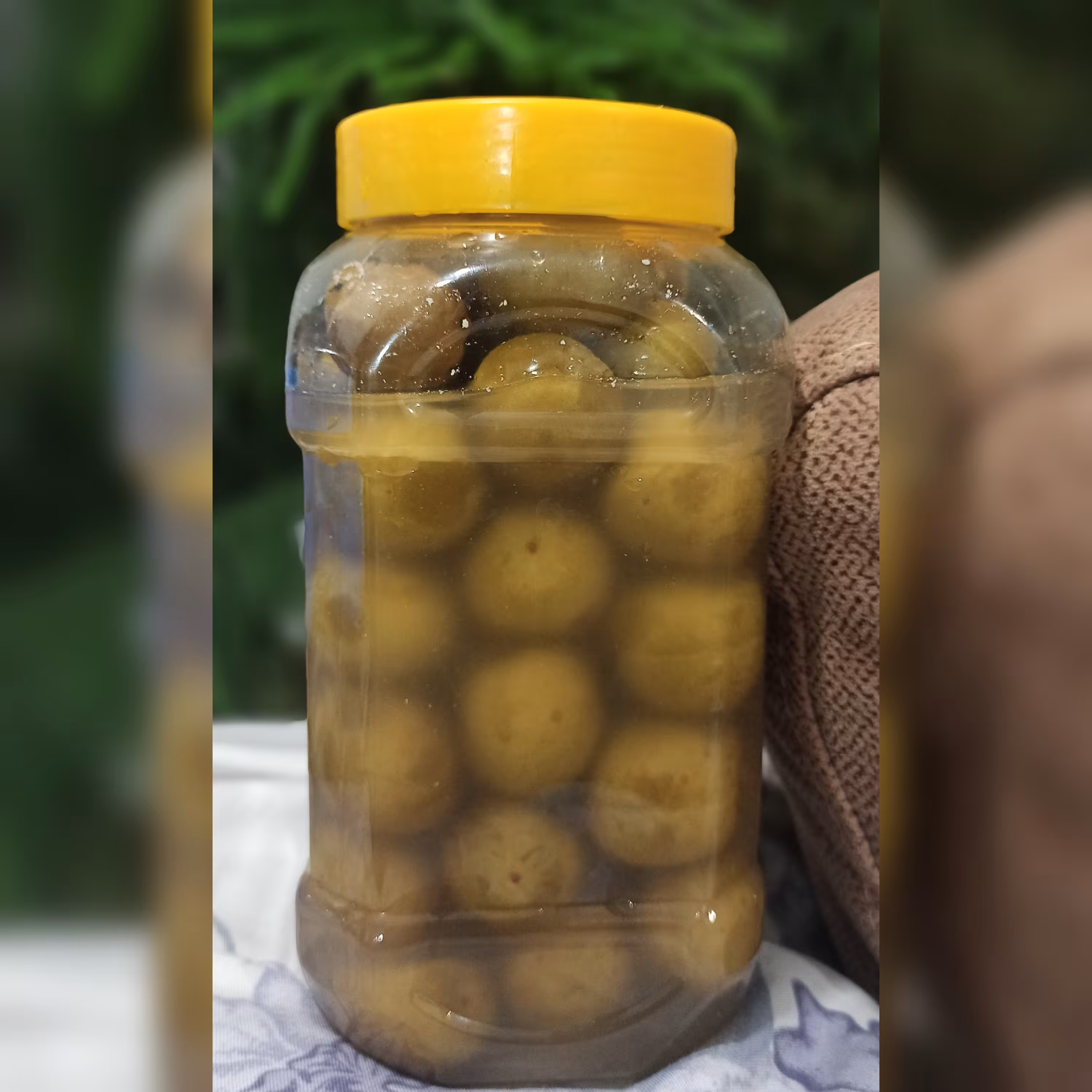 ترشی شور گوجه سبز - قیمت بر اساس وزن 1000 گرمی خالص گوجه (پس کرایه)