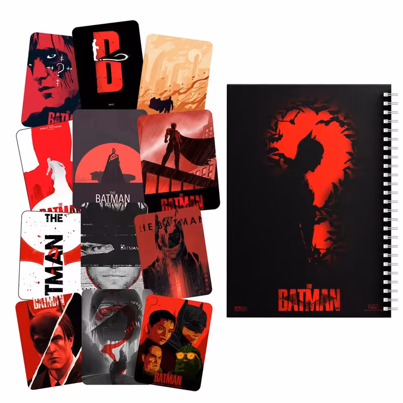 دفتر مشق باژیکان طرح بتمن کد 20212709 به همراه برچسب   مجموعه 12 عددی