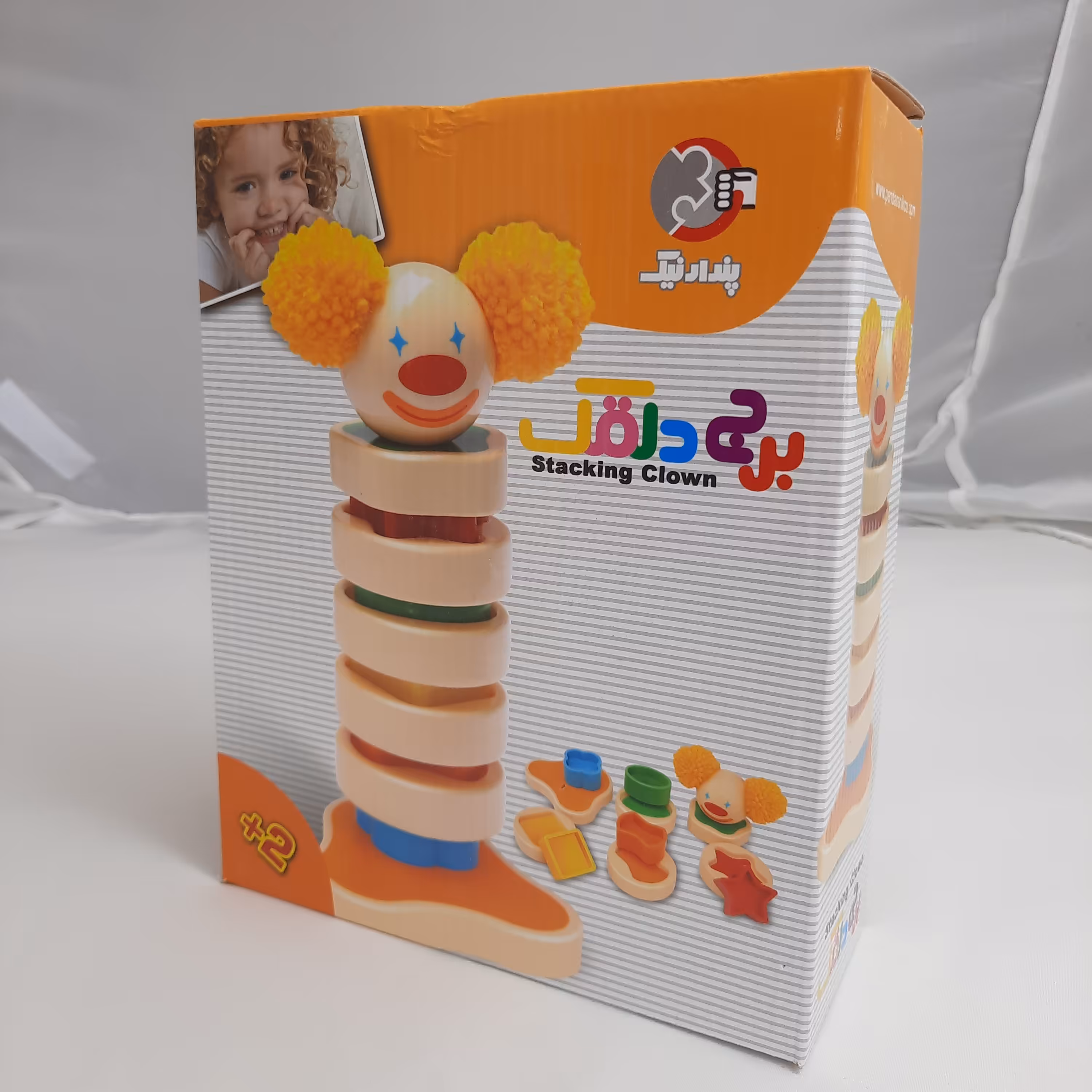 بازی فکری برج دلقک مناسب نوزادان اموزشی و فکری جنس محکم بدون قطعات ریز قیمت کارخانه ارسال رایگان 