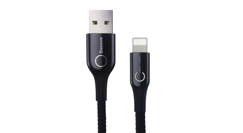 کابل تبدیل USB به Lightning باسئوس مدل C-Shaped به طول 1 متر