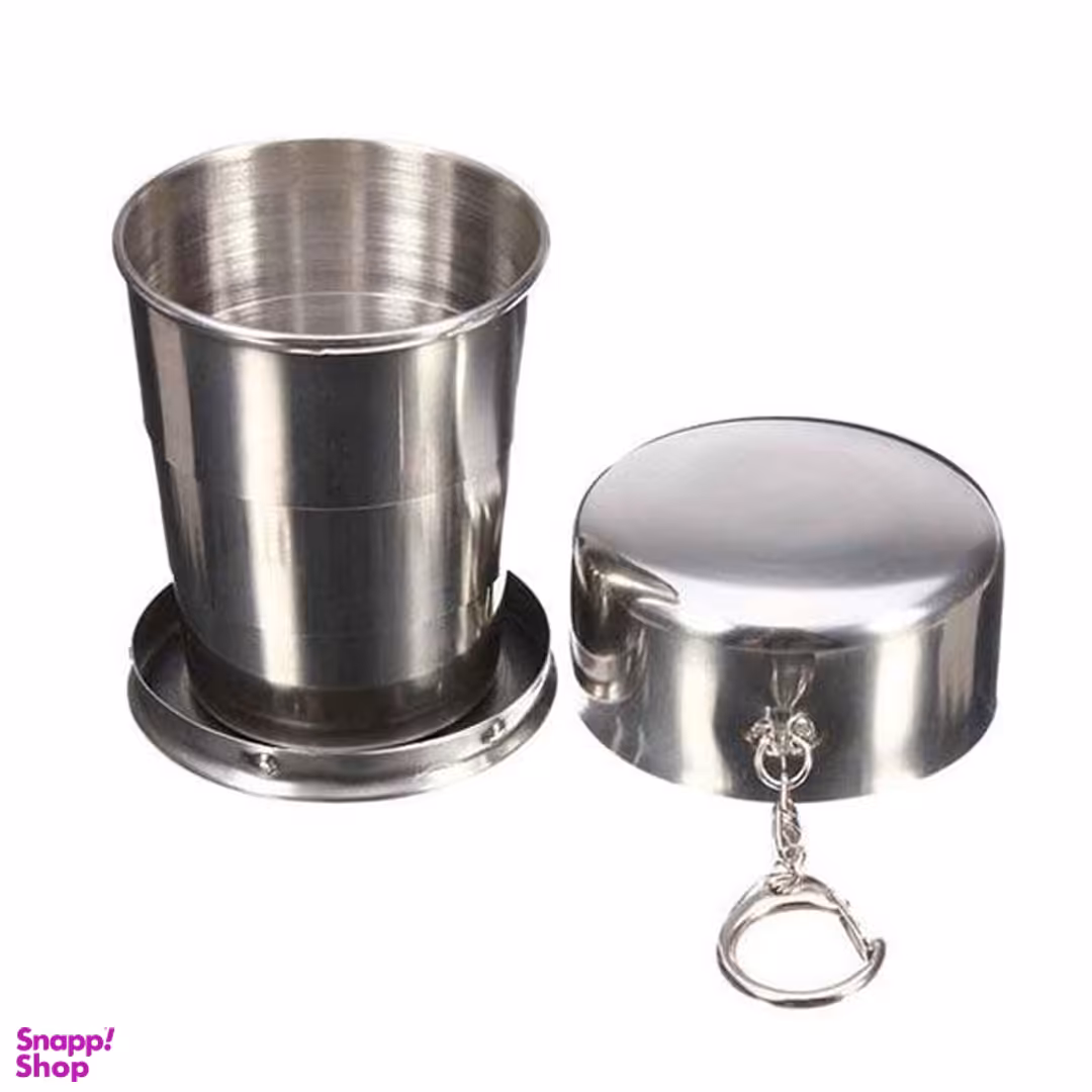 لیوان سفری تاشو استیل