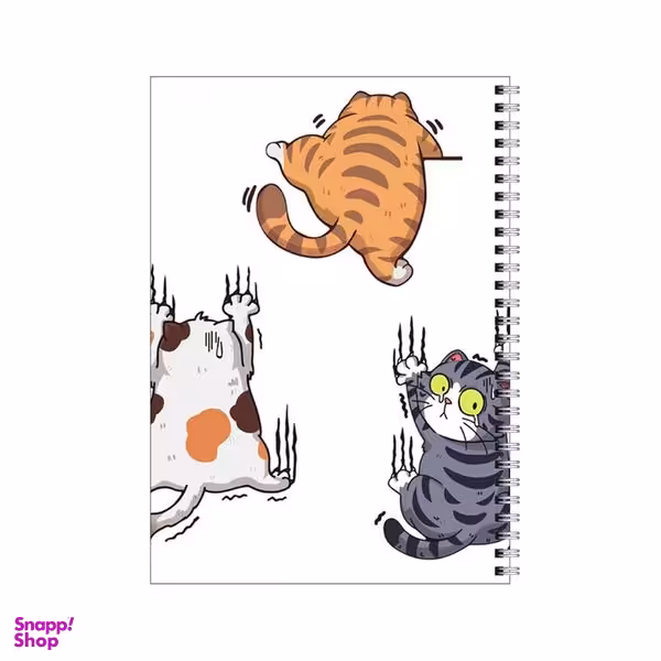 دفتر مشق 80 برگ بامبیلیپ طرح گربه و چنگول پنگول کد 0581797