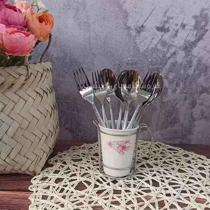 جا قاشقی سرامیکی سایز کوچک