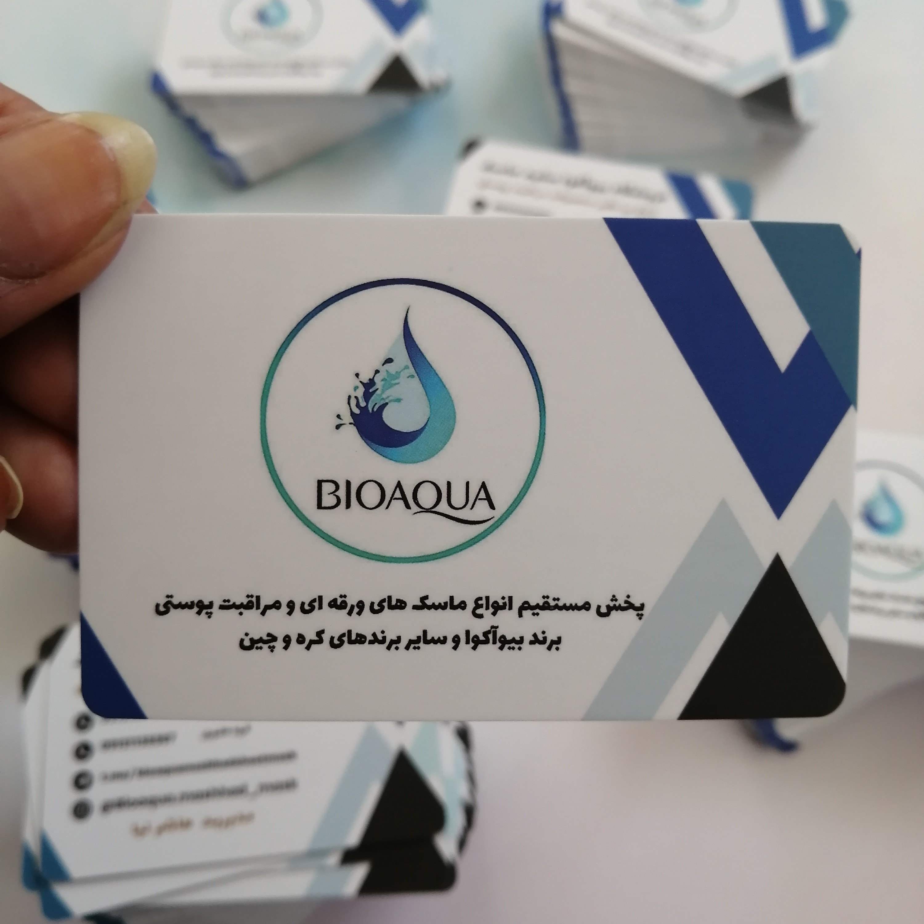 کارت ویزیت سفارشی 500 تایی دو رو مات با طرح سفارشی شما 