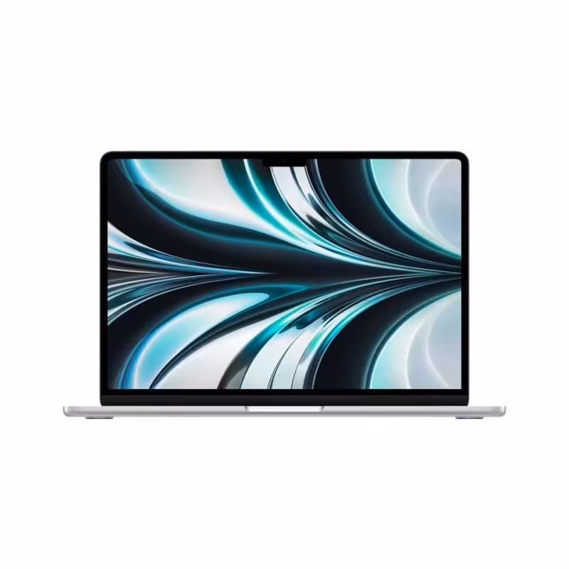 لپ تاپ اپل 13.6 اینچی مدل Apple MacBook Air 2022 Silver CTO پردازنده M2 رم 24GB حافظه 1TB SSD گرافیک 10Core GPU