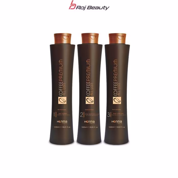 پک کراتین مو هونما اورجينال حاوی عصاره قهوه تلخ حجم ۳ لیتر