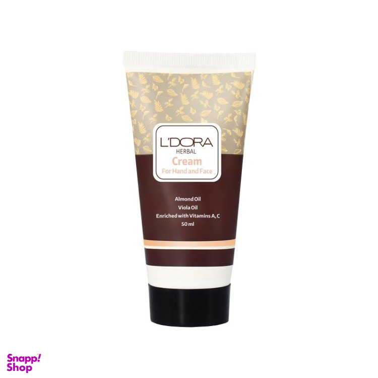 کرم مرطوب کننده دست و صورت لدورا مدل عسل حجم 50 میلی لیتر