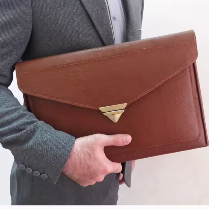 کیف لب تاپ و اداری چرم طبیعی گاوی درجه یک دستدوز