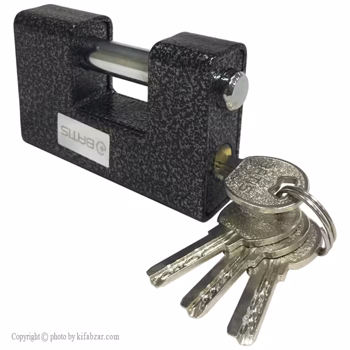 قفل کتابی چکشی باتیس کلید کامپیوتری سایز 100 میلی متر