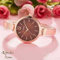 ساعت مچی عقربه ای زنانه کارن رزگلد کد RS-872