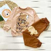 ست بلوز و شلوار اسپورت بچگانه مناسب 18 ماه تا 10 سال جنس دورس پنبه کیفیت تضمینی 