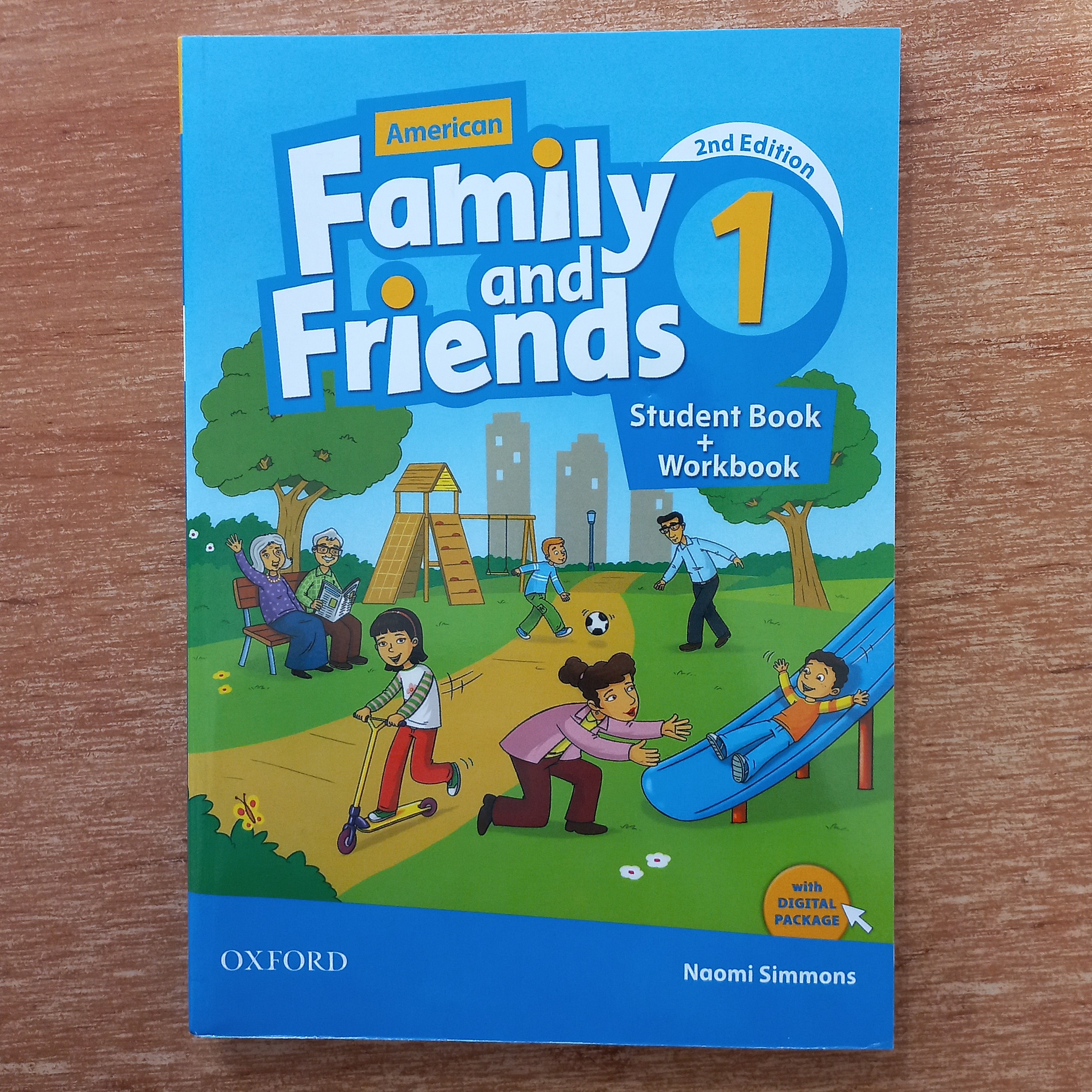 کتاب زبان فمیلی اند فرندز  American Family and Friends 1 سایز وزیری همراه با کتاب کار +Qr کد