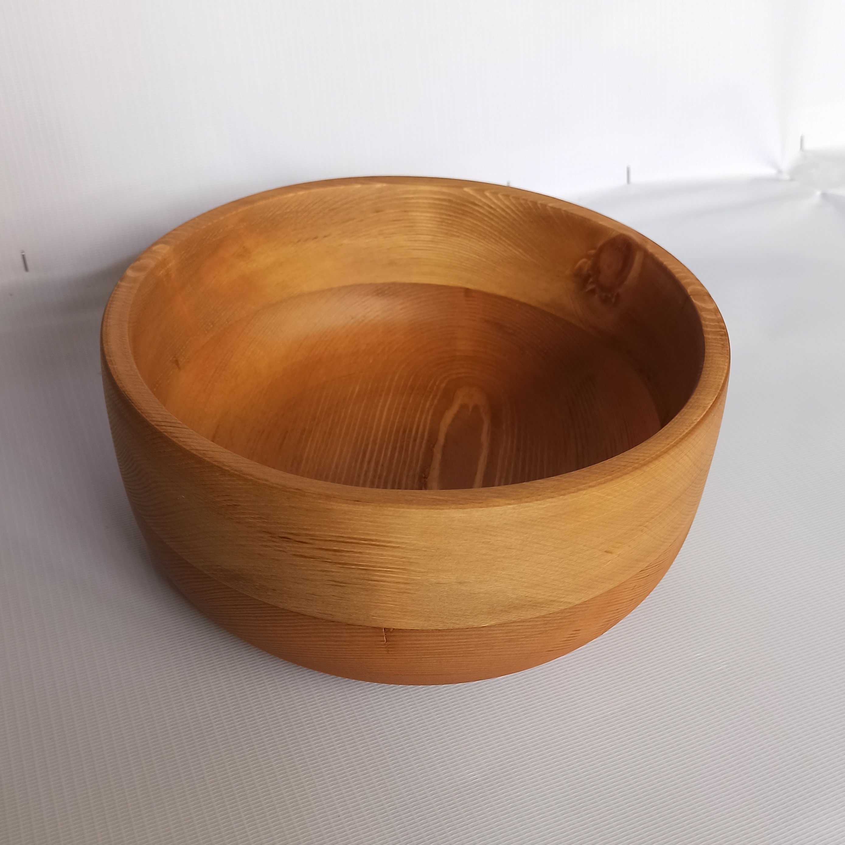 کاسه چوبی بزرگ خراطی شده با چوب روسی 
