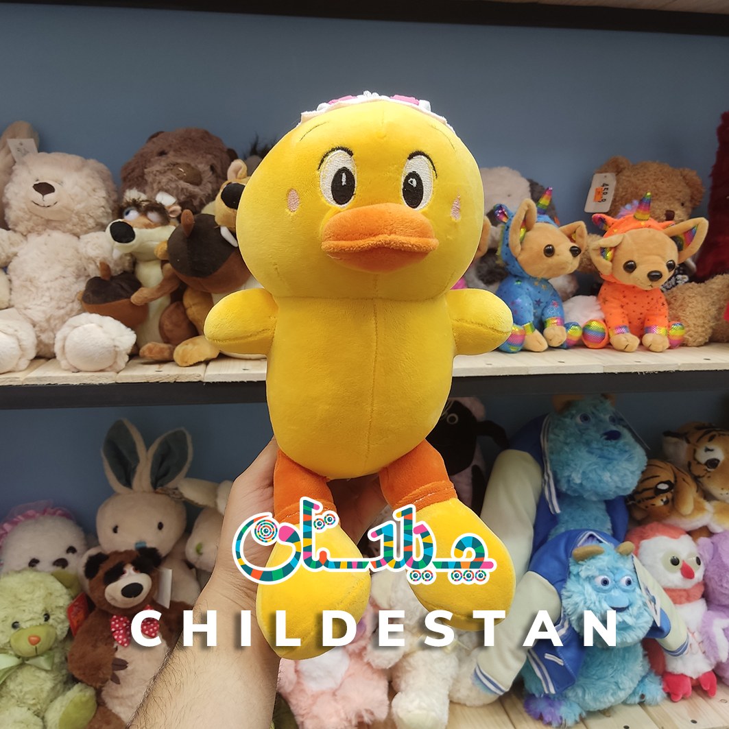 عروسک پولیشی جوجه اردک گوش خرگوشی سایز 30 سانت