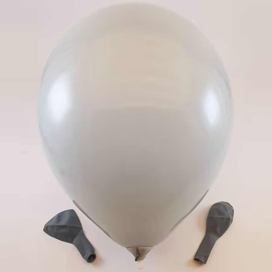 بادکنک طوسی فیلی (12 اینچ) لاتکس ساده استاندارد