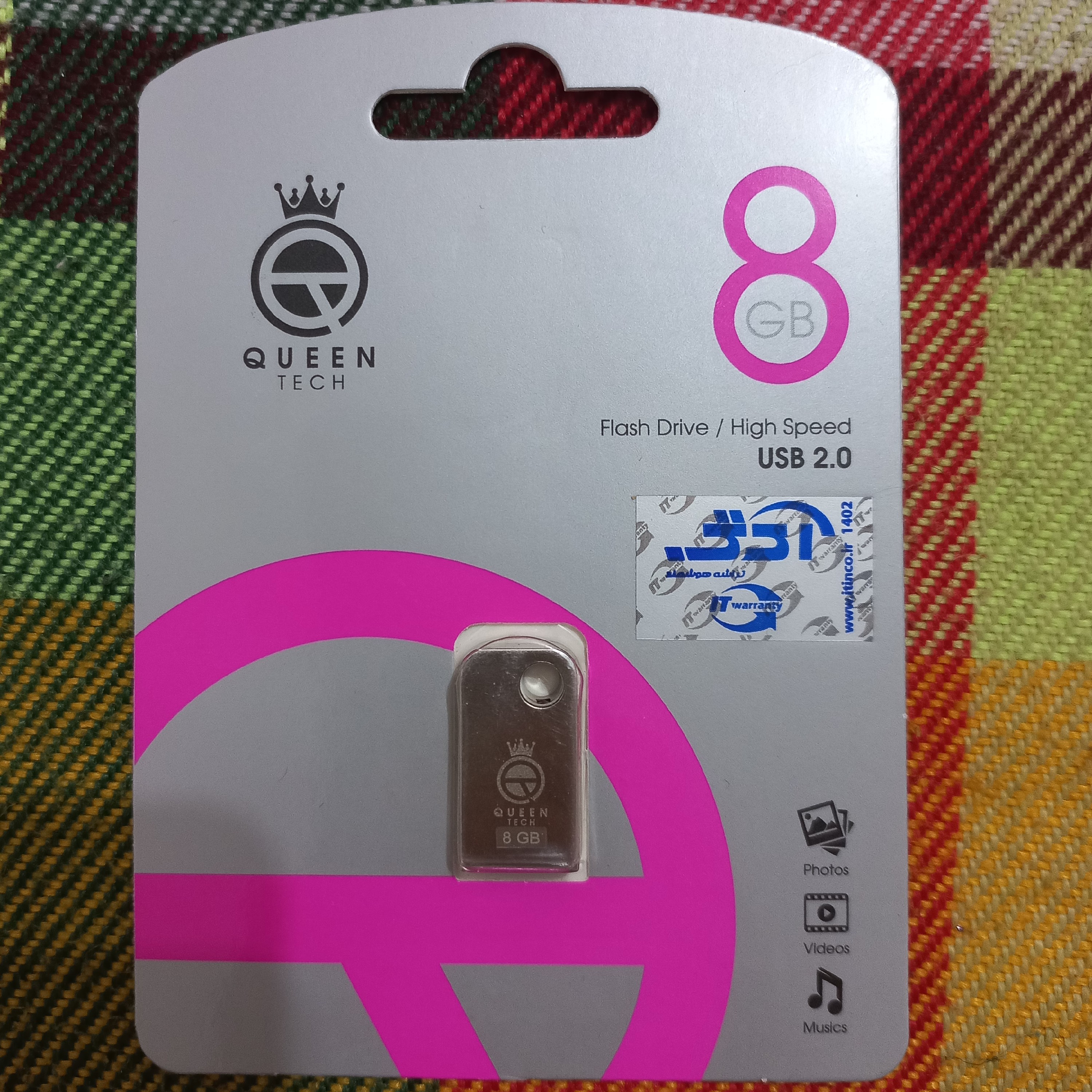 فلش مموری کوئین تک (QUEEN TECH ) مدل USB2.0 CELL 8GB