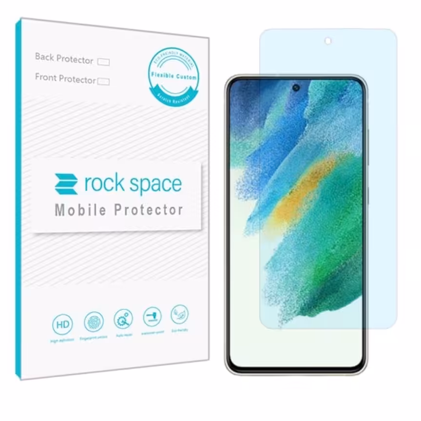 گلس نانو هیدروژل آنتی بلو و ضد ضربه گوشی سامسونگ S21 FE 5G برند راک اسپیس 