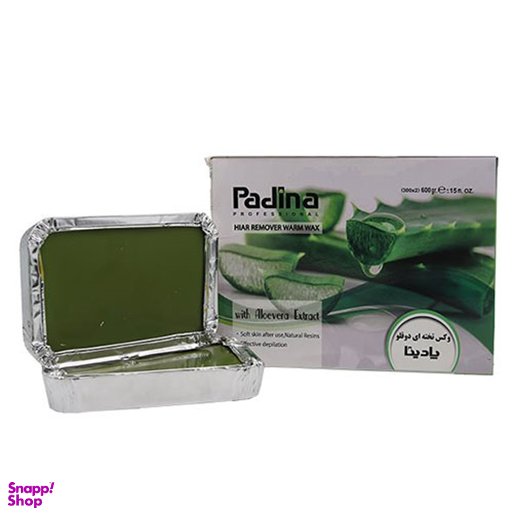 موم وکس پادینا مدل آلوئه ورا وزن 600 گرم بسته 2 عددی