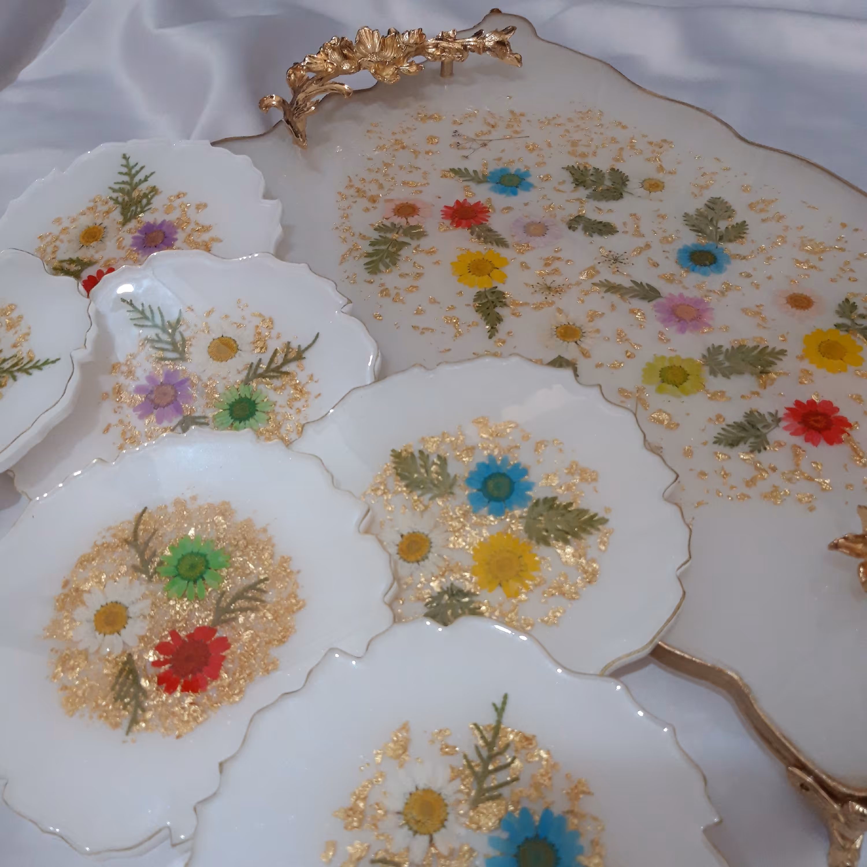 سینی پذیرایی بابونه رنگی