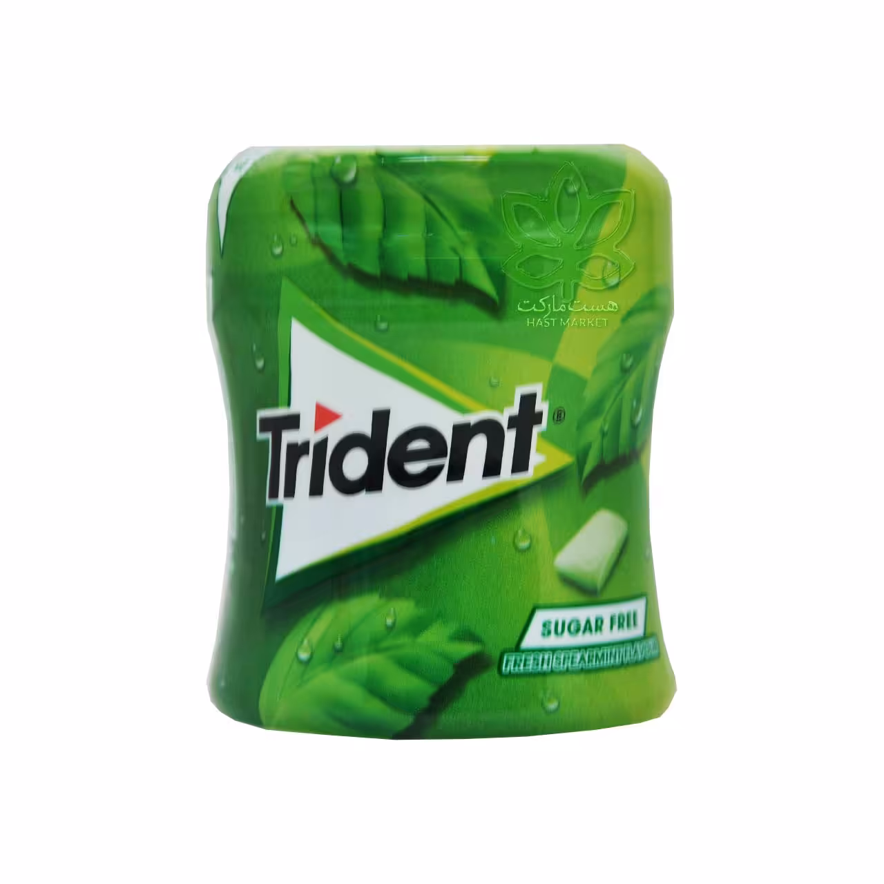 آدامس نعنا سبز وایبز ( بدون شکر ) 60 عدد تریدنت - trident