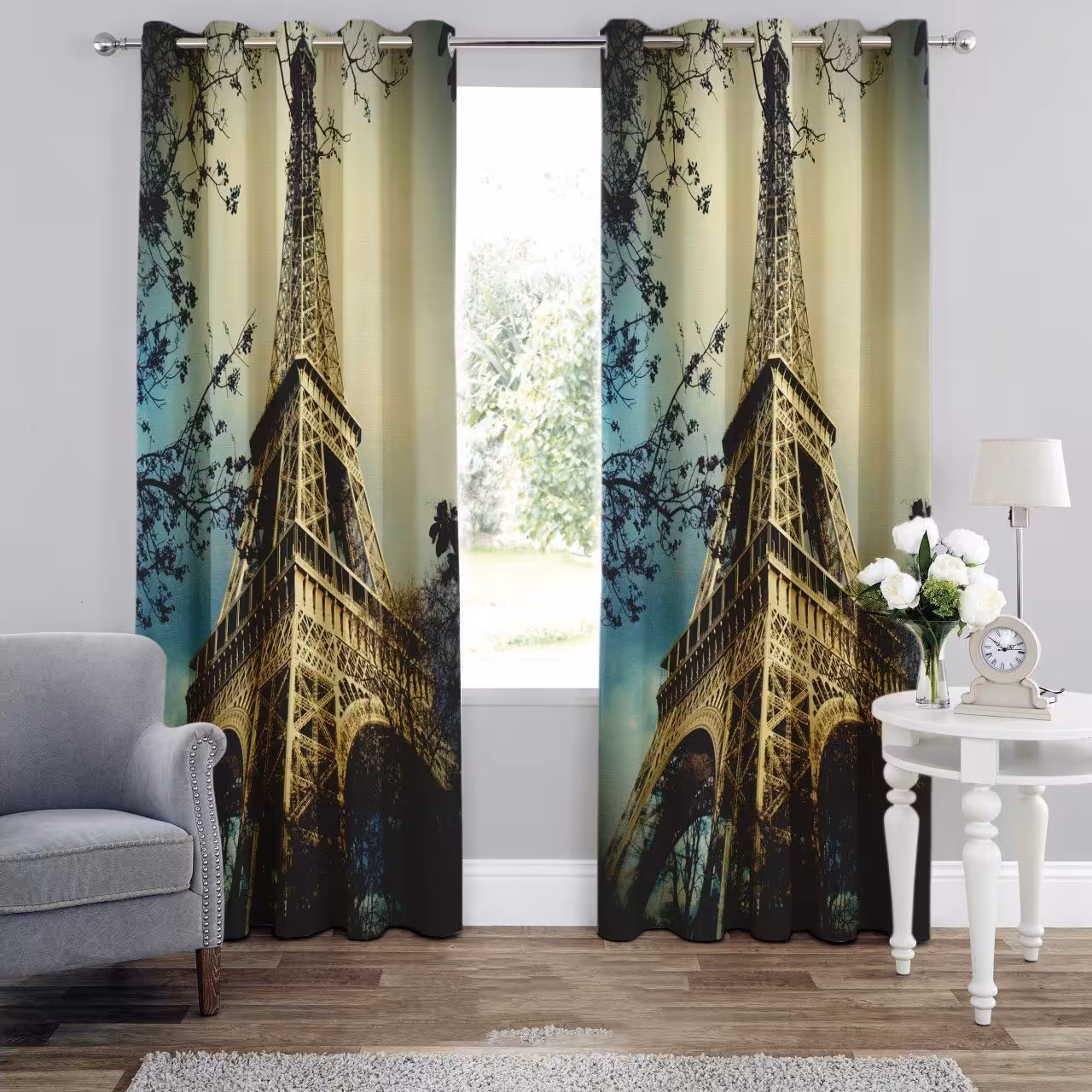 پرده چاپی  پانچ  طرح   نقاشی و منظره   کد 1713