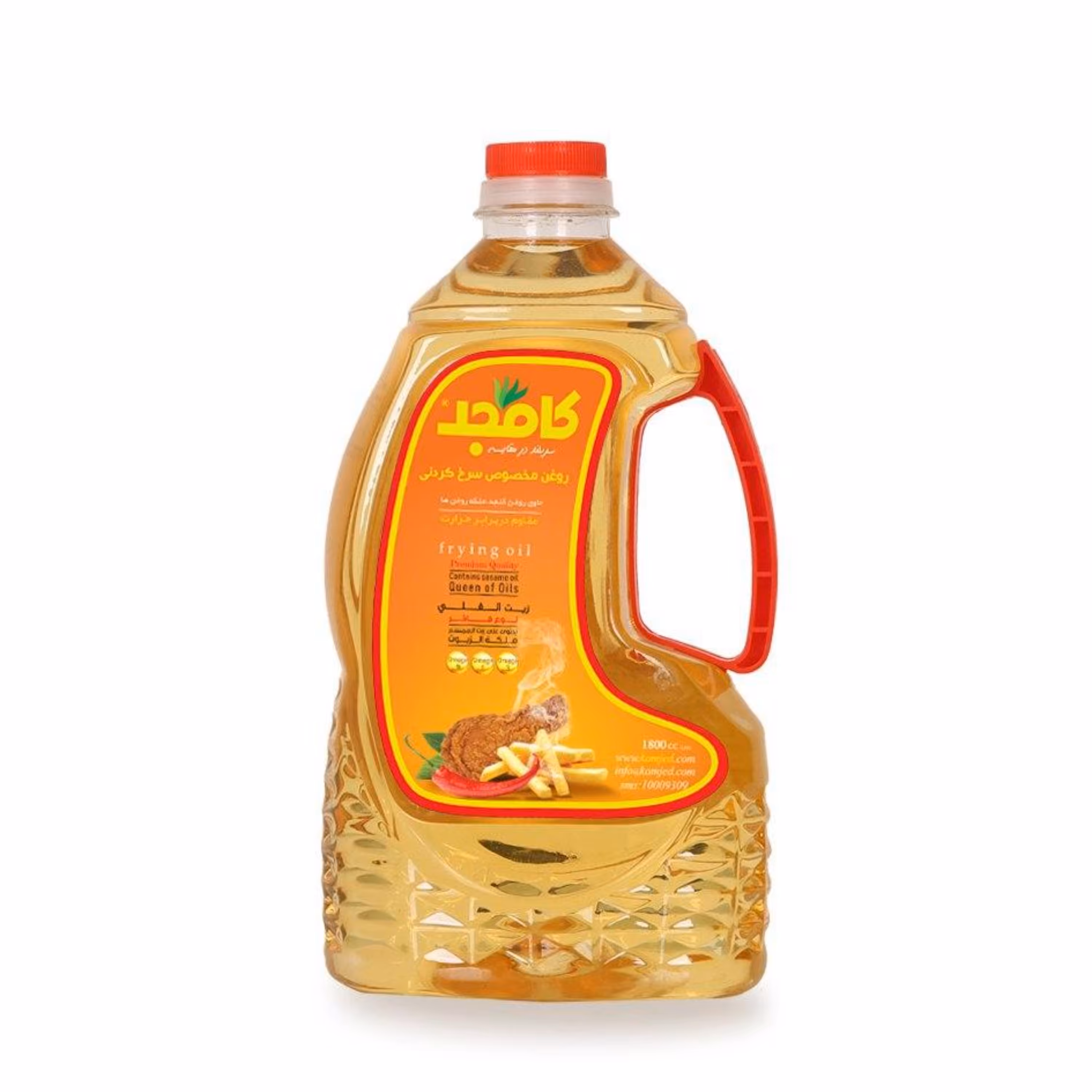 روغن مخصوص سرخ کردنی (حاوی روغن کنجد) کامجد - 1800 سی سی