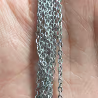 زنجیر استیل دیپلمات سایز 0.6 واحد 50سانتی همراه قفل استیل