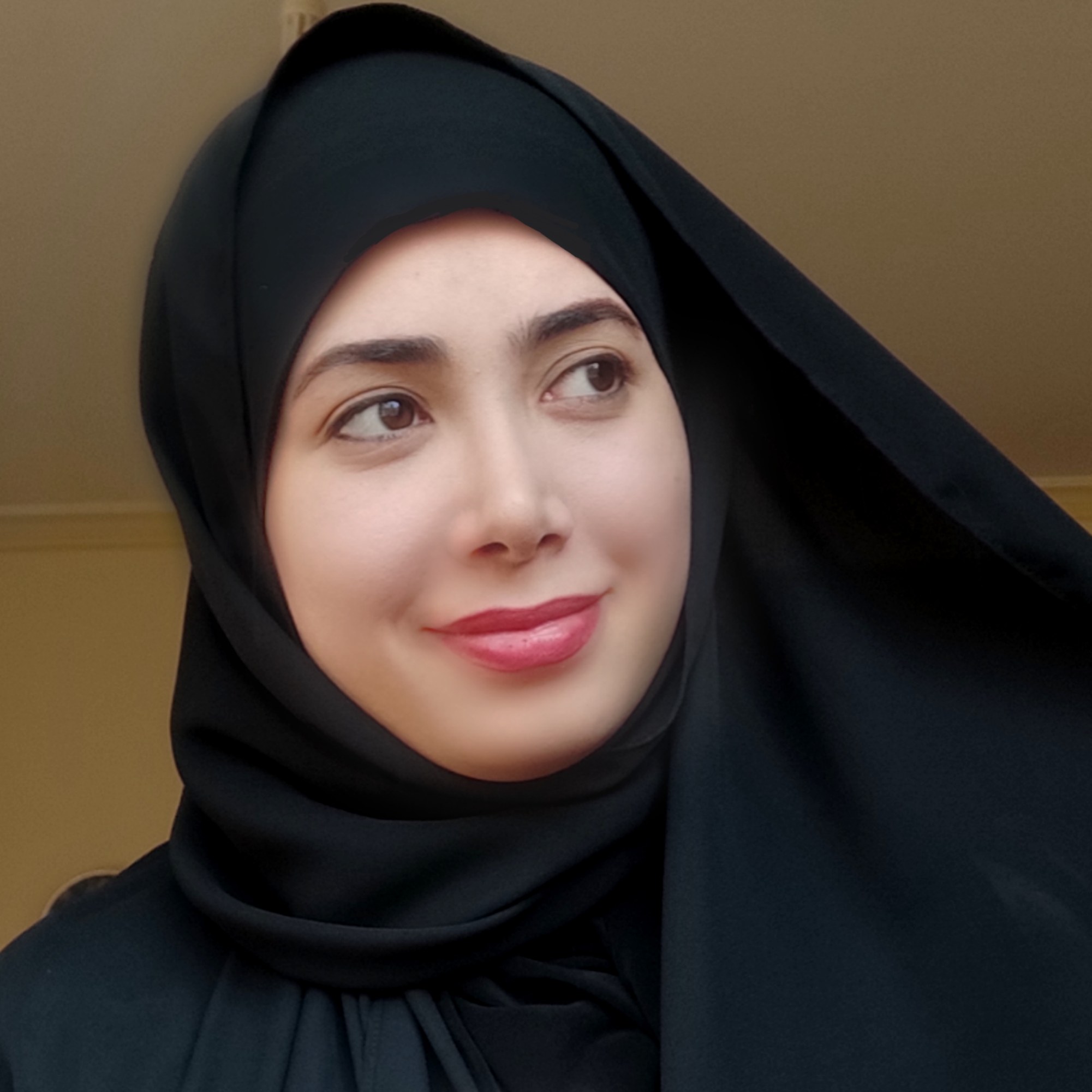 هدشال مشکی لبه گرد کرپ حریر اعلا