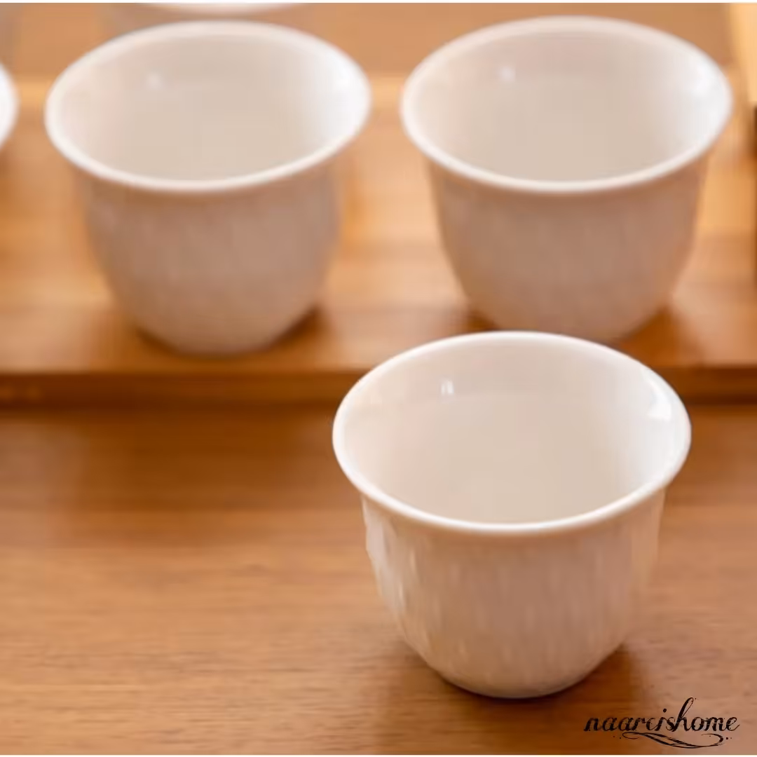 ست 6 تایی قهوه خوری- سس خوری از جنس پرسلین تولید کشور چین