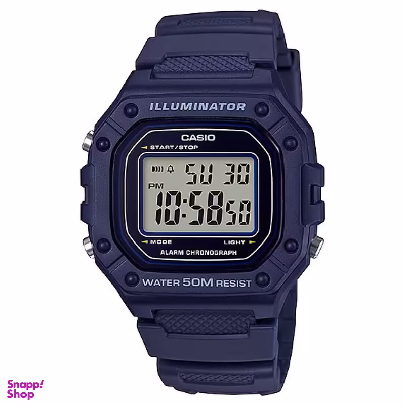 ساعت مچی دیجیتال کاسیو کد W-218H-2AVDF