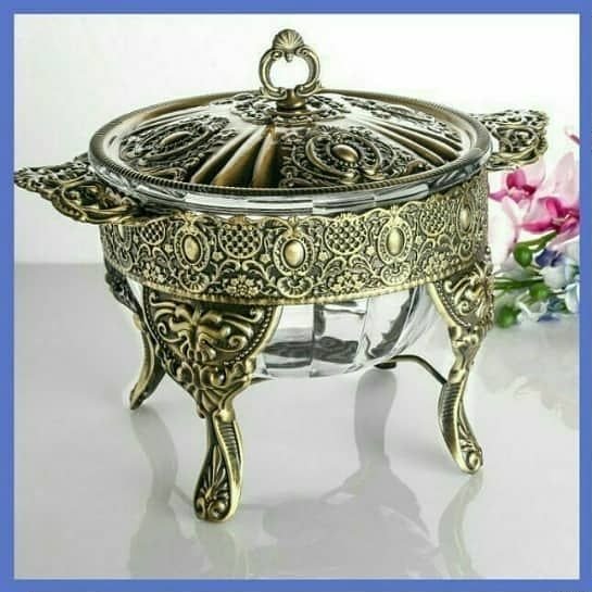 سوفله سوپ وارمر دار شیشه نشکن با پایه فلزی ضخیم شیک و زیبا و قابل استفاده