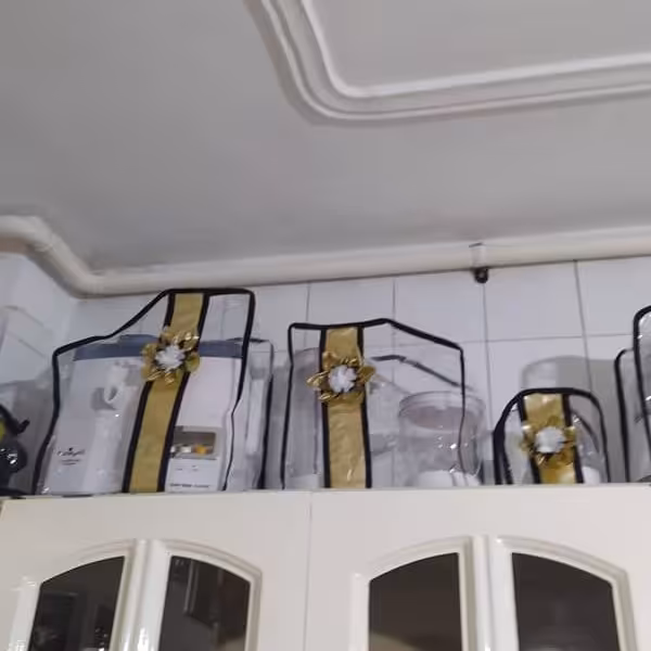 سرویس کاور عروس بارنگ طلایی مشکی