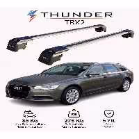 نوار محافظ خودرو خاکستری AUDI A6 AVANT 2011 2018 TRX2 CARRIER قفل جستجوی دریای حامل سقف Thunder