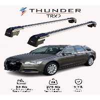 نوار محافظ خودرو خاکستری AUDI A6 AVANT 2011 2018 TRX2 CARRIER قفل جستجوی دریای حامل سقف Thunder