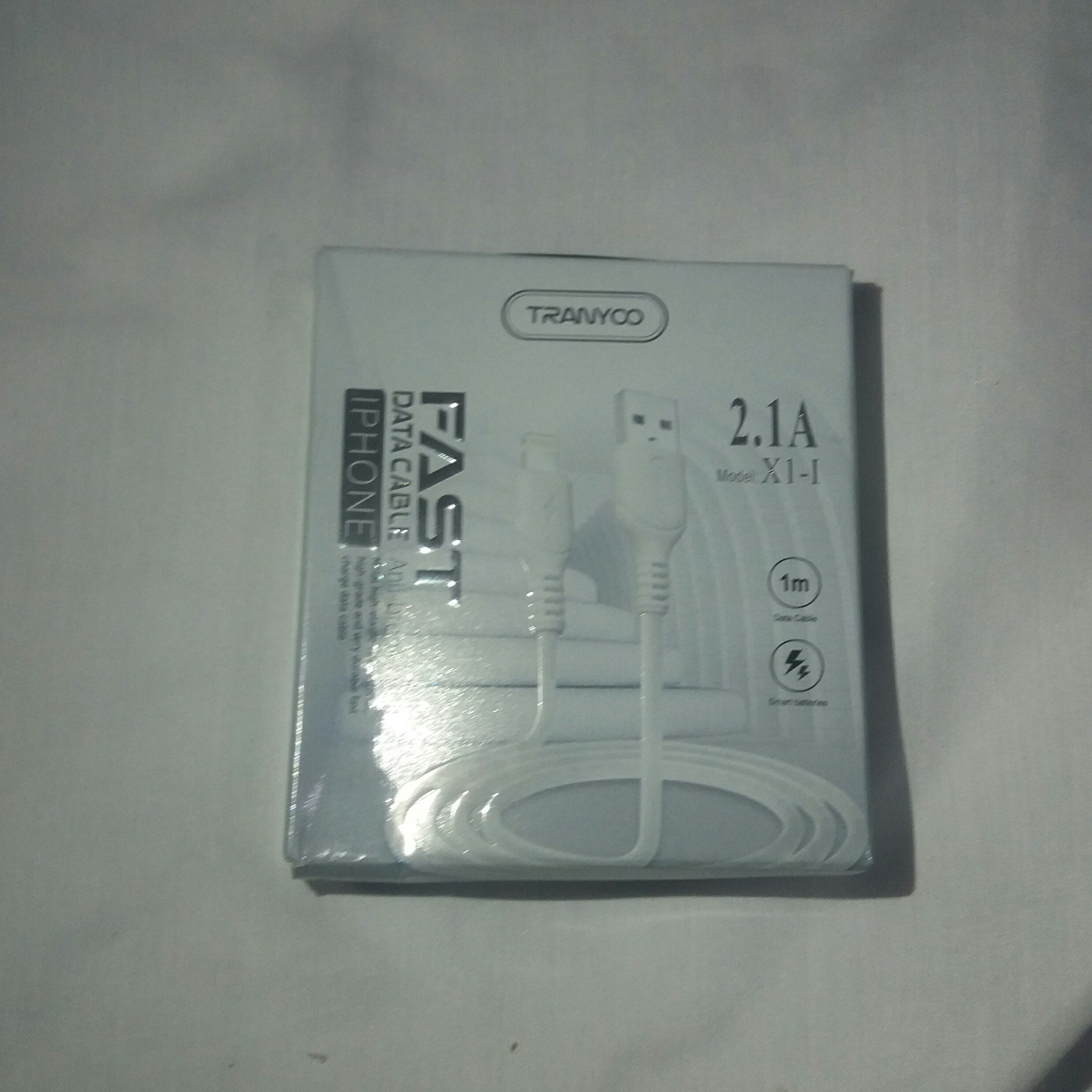 کابل شارژ ایفون مارک TRANYOO سفید