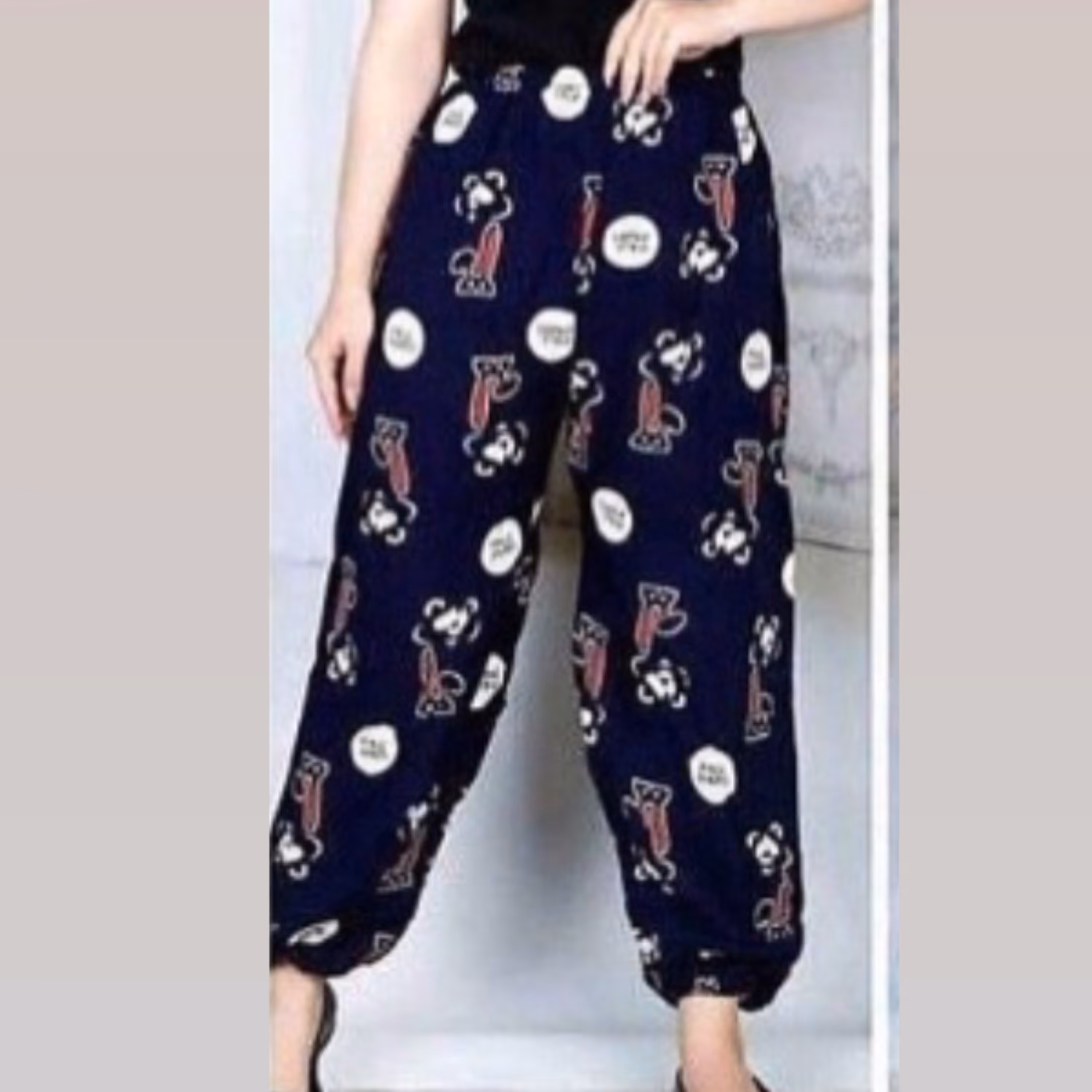 شلوار نخی عروسکی زنانه مناسب تا سایز 42 در رنگ های متفاوت