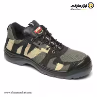 کفش ایمنی بافتی یحیی چریکی کرم مدل 599