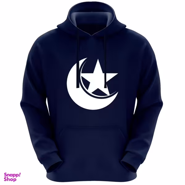 هودی دخترانه مدل ماه و ستاره F3 رنگ سرمه ای