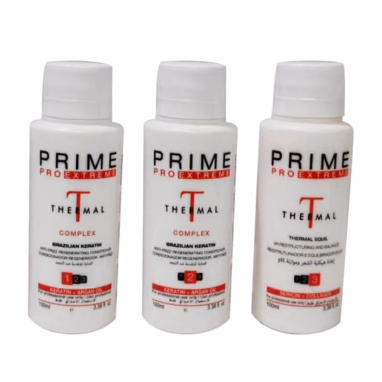 کراتین مو پرایم مدل درمال حجم 100 میلی لیتر مجموعه 3 عددی9992724