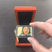 جاسوئیچی روکش طلا(سفارشی) با جعبه و شناسنامه 