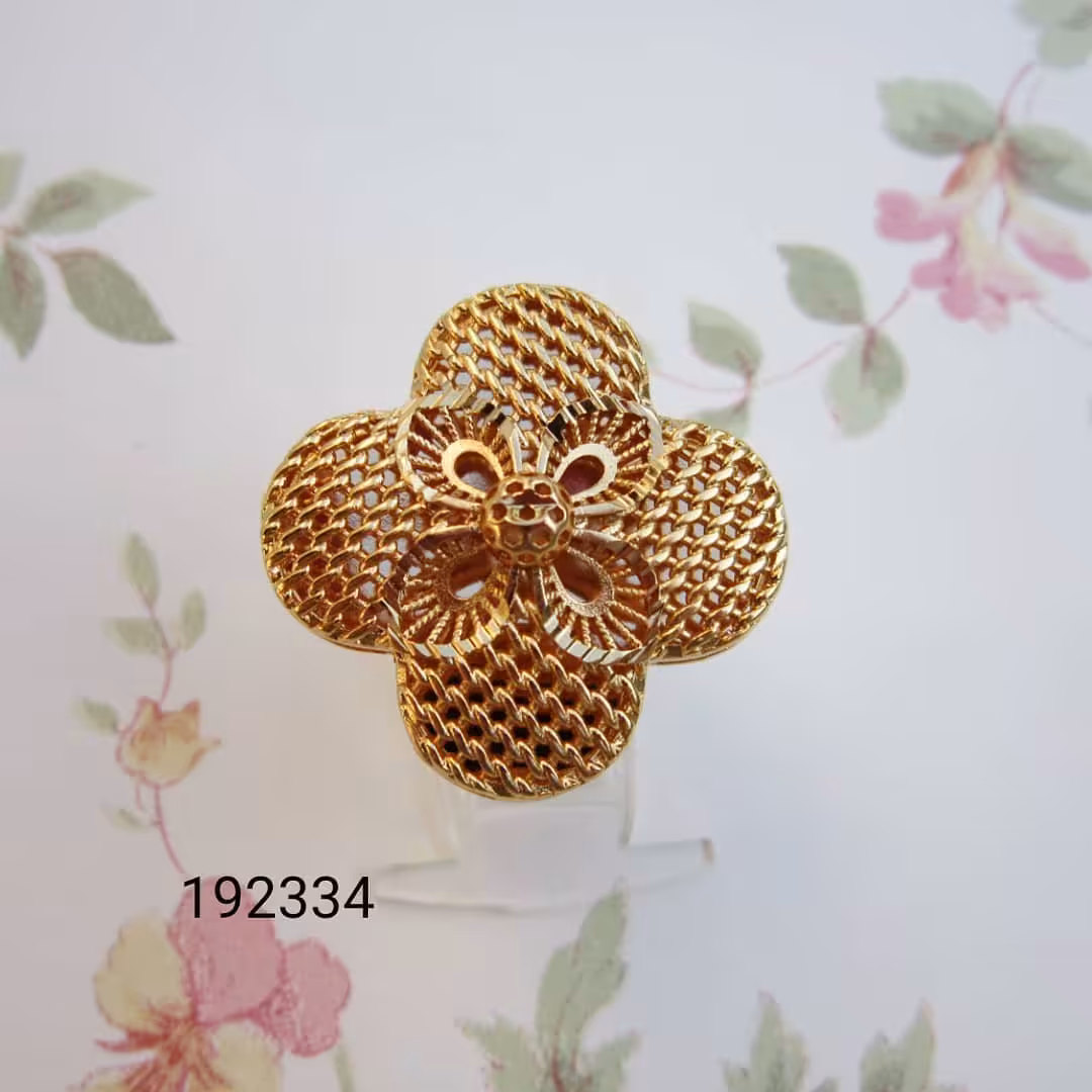 انگشتررنگ ثابت طرح طلاعیار18کیفیت عالی فری سایزکد4