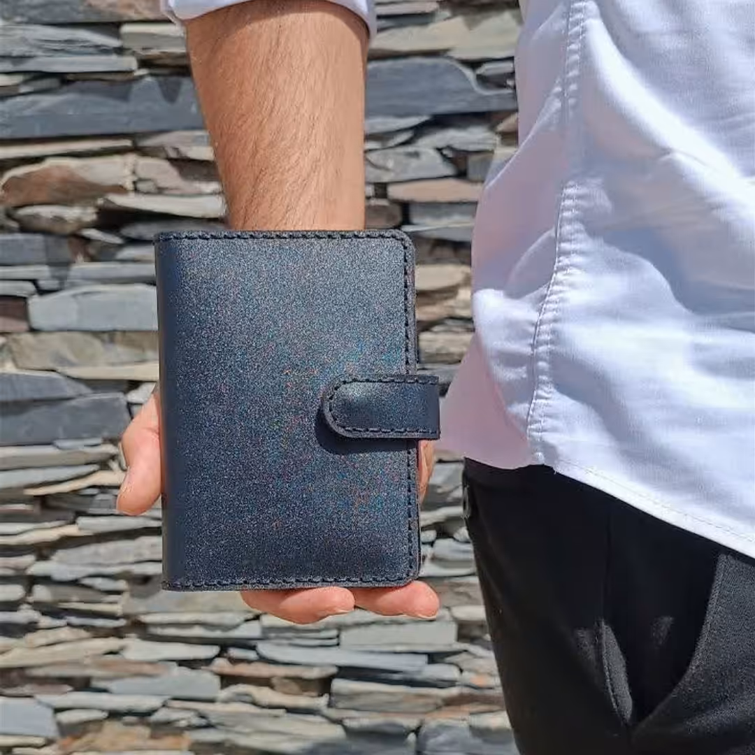 کیف مدارک چرم گاوی مشکی