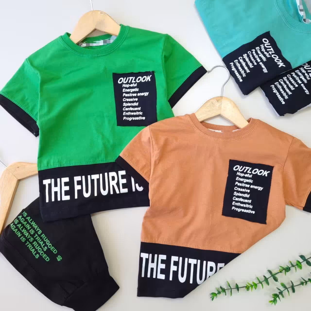 تیشرت شلوارک پسرانه جیب نما کد 3191 سایز 40و 45 مناسب 2 تا 5 سال 