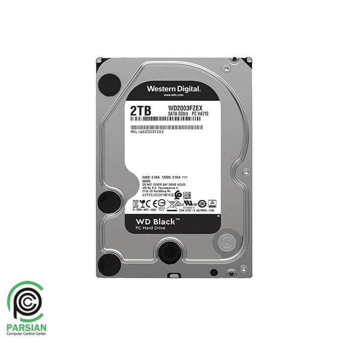 هارددیسک اینترنال وسترن دیجیتال مدل Black WD2003FZEX ظرفیت 2 ترابایت