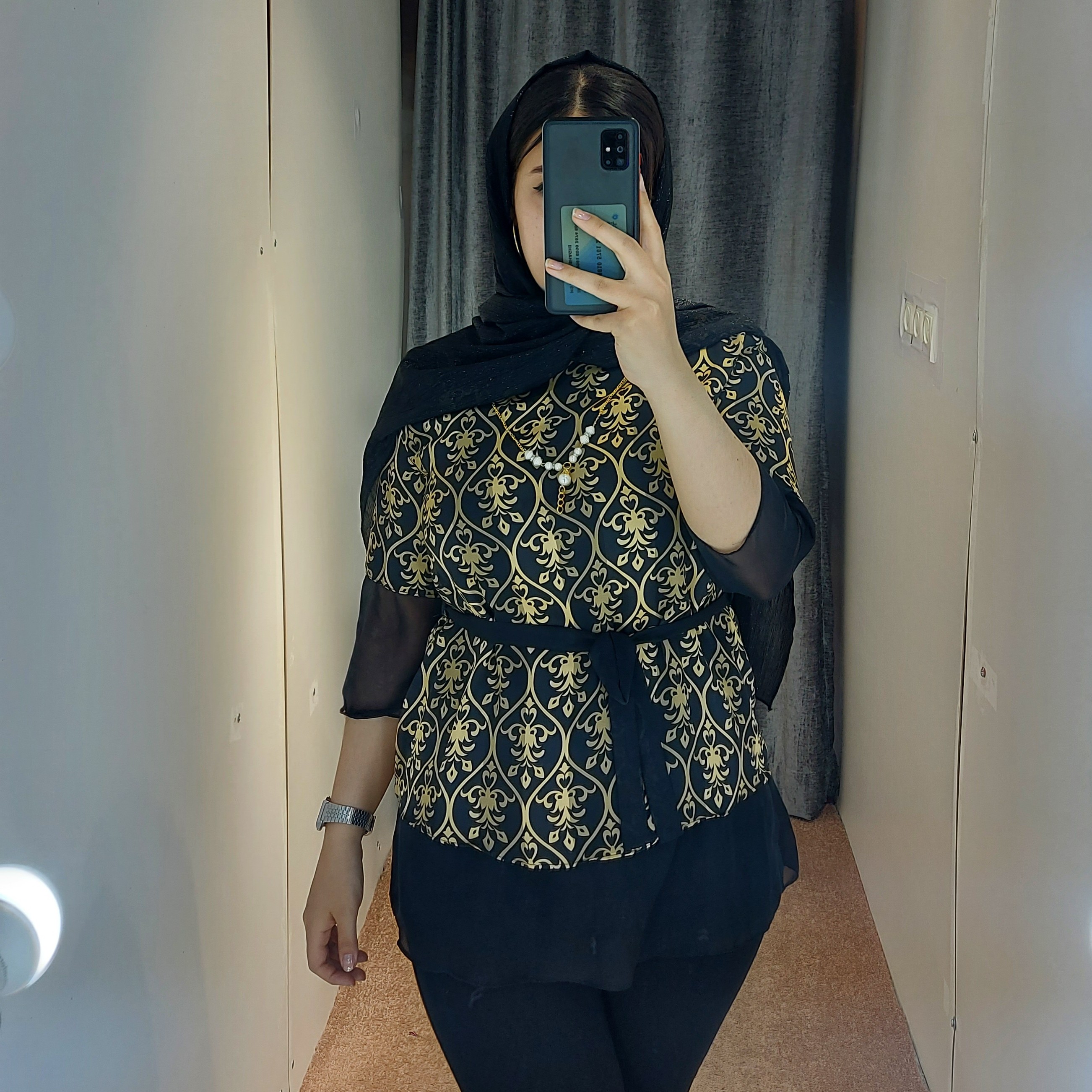 شومیز حریر مشکی زنانه مجلسی 