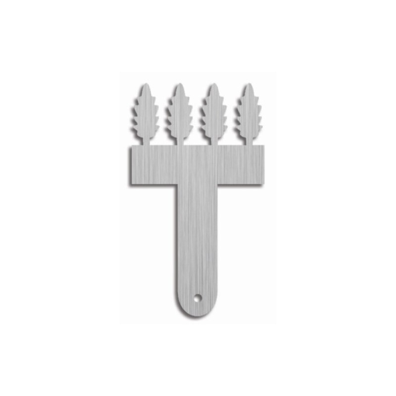 شانه شکلات استیل کوچک طرح برگ بلوط بودکور 240054