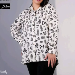 تونیک مانتویی طرحدار 3053