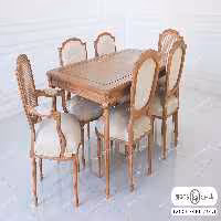 میز ناهارخوری چوبی کاجی کد 4